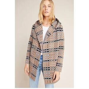 Field of Flowers Chic Plaid Women's Sweater Coat
